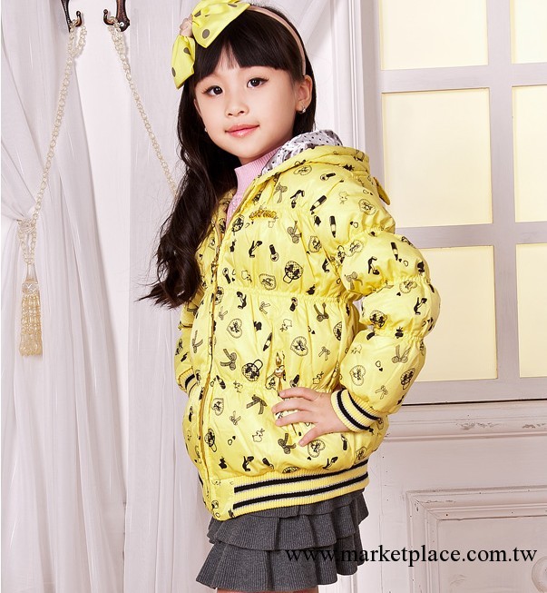 童裝批發 2012年新款冬裝女童百搭中長款羽絨衣GDW1110工廠,批發,進口,代購