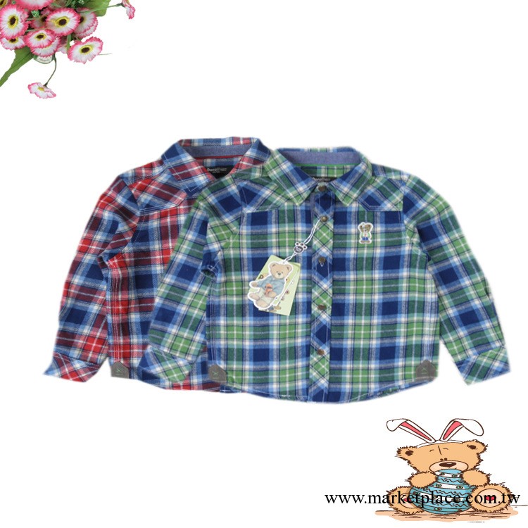 男童燈芯絨格子襯衫   PCYC24914M工廠,批發,進口,代購