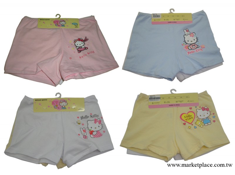 外貿純棉卡通兒童內衣內褲 女童平角褲 hello kitty兒童內褲批發工廠,批發,進口,代購