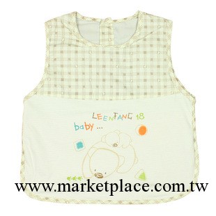麗嬰十八坊寶寶罩衣1-2歲小熊無袖食飯衫吃飯衣嬰兒反穿衣L3673工廠,批發,進口,代購
