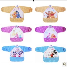 日本原單迪士尼嬰兒反穿衣兒童圍裙防水罩衣寶寶畫畫衣吃飯衣批發工廠,批發,進口,代購