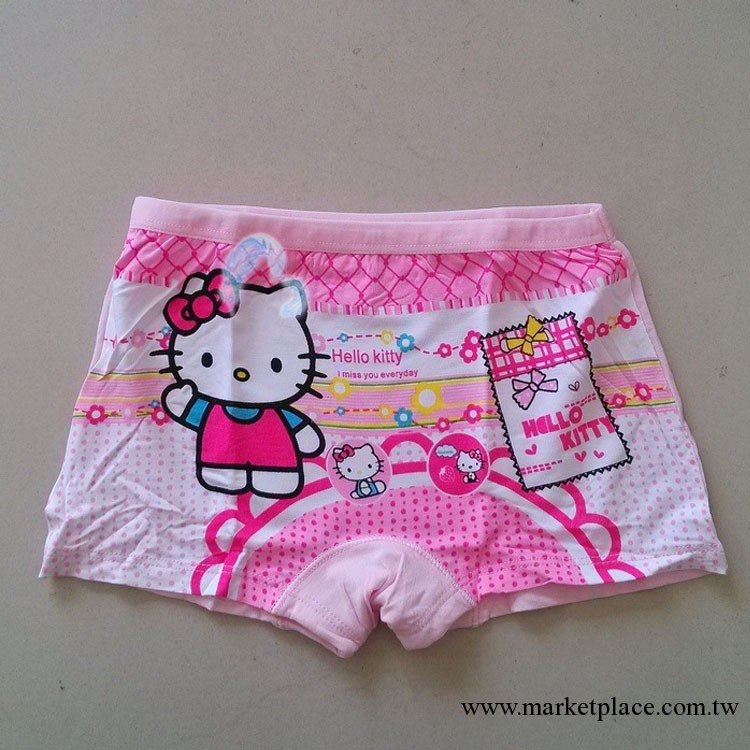 兒童卡通HELLO KITTEY 印花莫代爾平角內褲單條裝 多款工廠,批發,進口,代購