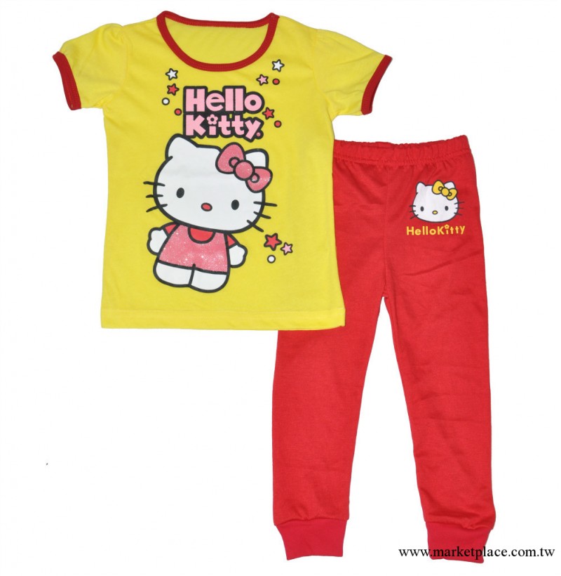 廠傢直批hello kitty原單外貿童裝 睡衣 傢居服工廠,批發,進口,代購