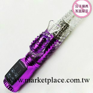 轉珠震動自慰器 女用自慰 情侶調情用品 振動搖擺伸縮鍍金轉珠棒工廠,批發,進口,代購