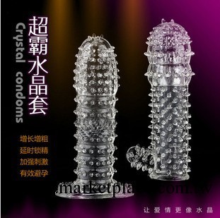 成人用品 情趣用品 龜頭增大陰莖套環 加粗加長狼牙水晶套工廠,批發,進口,代購