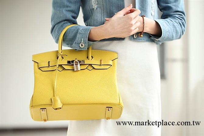 2013新款時尚女包birkin30CM經典歐美風荔枝紋鉑金手提包工廠,批發,進口,代購