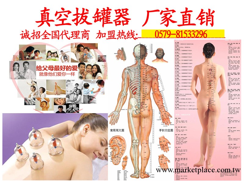 供應6頭磁性拔罐   拔火罐真空加厚正品氣罐非玻璃工廠,批發,進口,代購