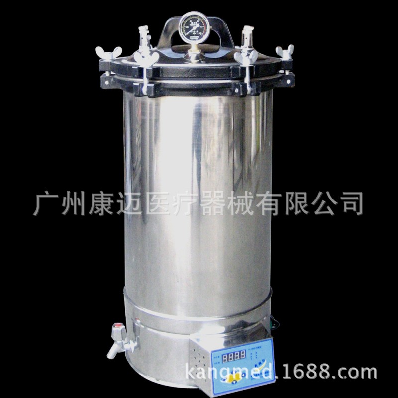 華泰不銹鋼蒸汽滅菌器/滅菌鍋/消毒鍋YX280DII數顯(24L帶自控)工廠,批發,進口,代購