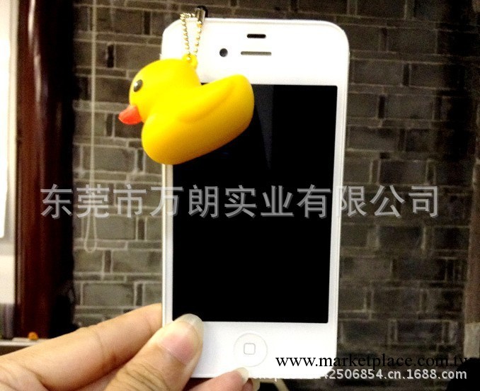 廠傢直銷 香港潮牌 大黃鴨防塵塞 可愛卡通立體小黃鴨手機防塵塞工廠,批發,進口,代購