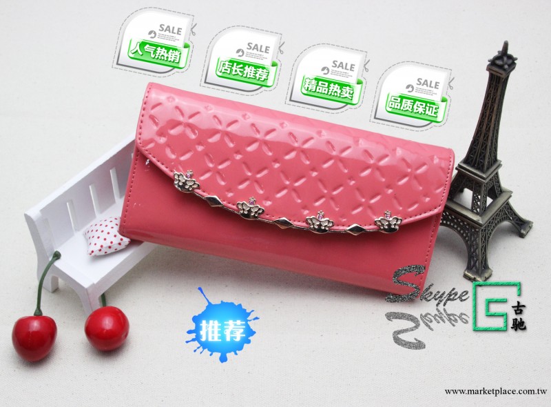新款女士錢包錢夾亮皮新款爆款手拿包 皇冠公主范小拎包 X6136工廠,批發,進口,代購
