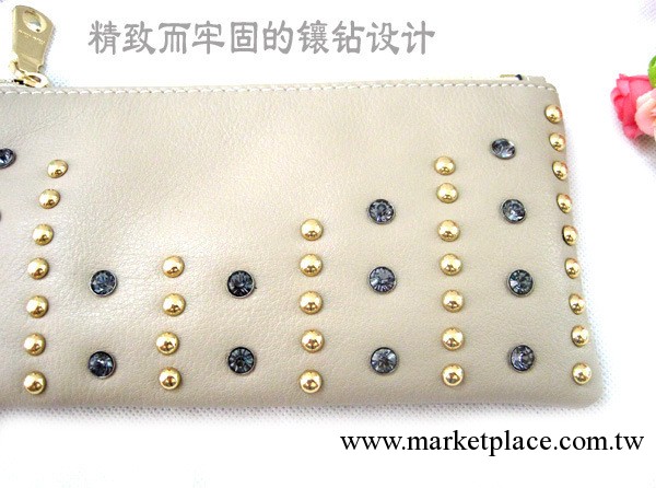 質量保證【年底清倉】M傢 牛皮女包真皮手抓包手拿包鑲鉆石女包包工廠,批發,進口,代購