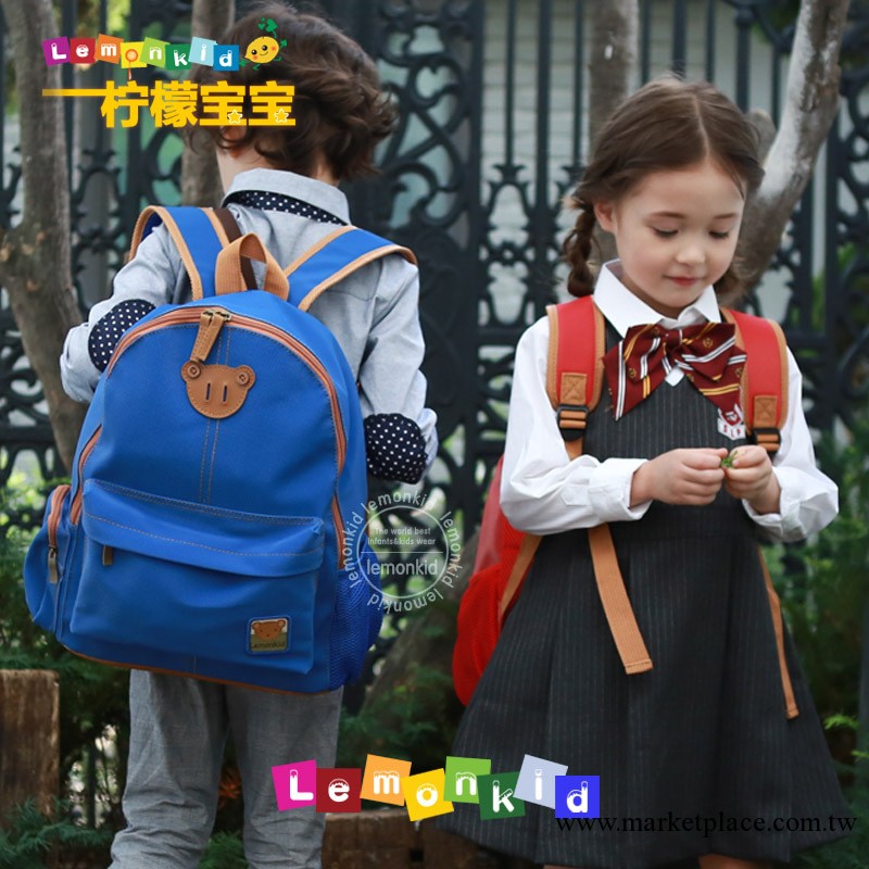 LEMONKID 韓版兒童書包小學生書包批發兒童雙肩包小乖熊雙肩包工廠,批發,進口,代購