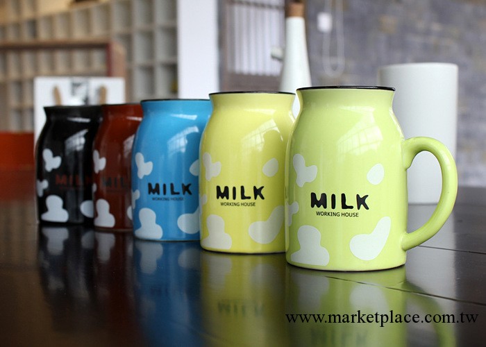 2013新款 德化陶瓷定做 zakka 可愛造型早餐小牛奶杯 多款可選批發・進口・工廠・代買・代購