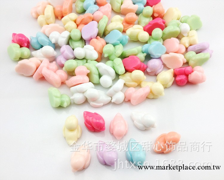 供應DIY樹脂配件 立體小黃鴨 鴨子 DIY仿塵塞配件 19mm*12mm*13mm工廠,批發,進口,代購