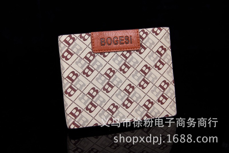 柏戈斯男士休閒錢包 男士短款錢包批發 男士錢夾經典款BOGESI工廠,批發,進口,代購