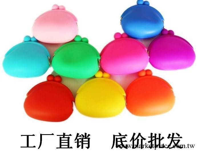 新款時尚潮款女士矽膠零錢包 矽膠錢包 現貨批發 包包顏色隨你選工廠,批發,進口,代購