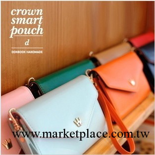 K08韓版最新款金屬皇冠手機包Smart Pouch 蘋果手機包 錢包 7色工廠,批發,進口,代購
