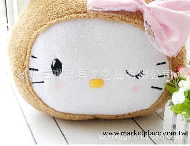全網最低價！廠傢直銷！35cm超可愛餅幹Hello Kitty靠墊 抱枕工廠,批發,進口,代購