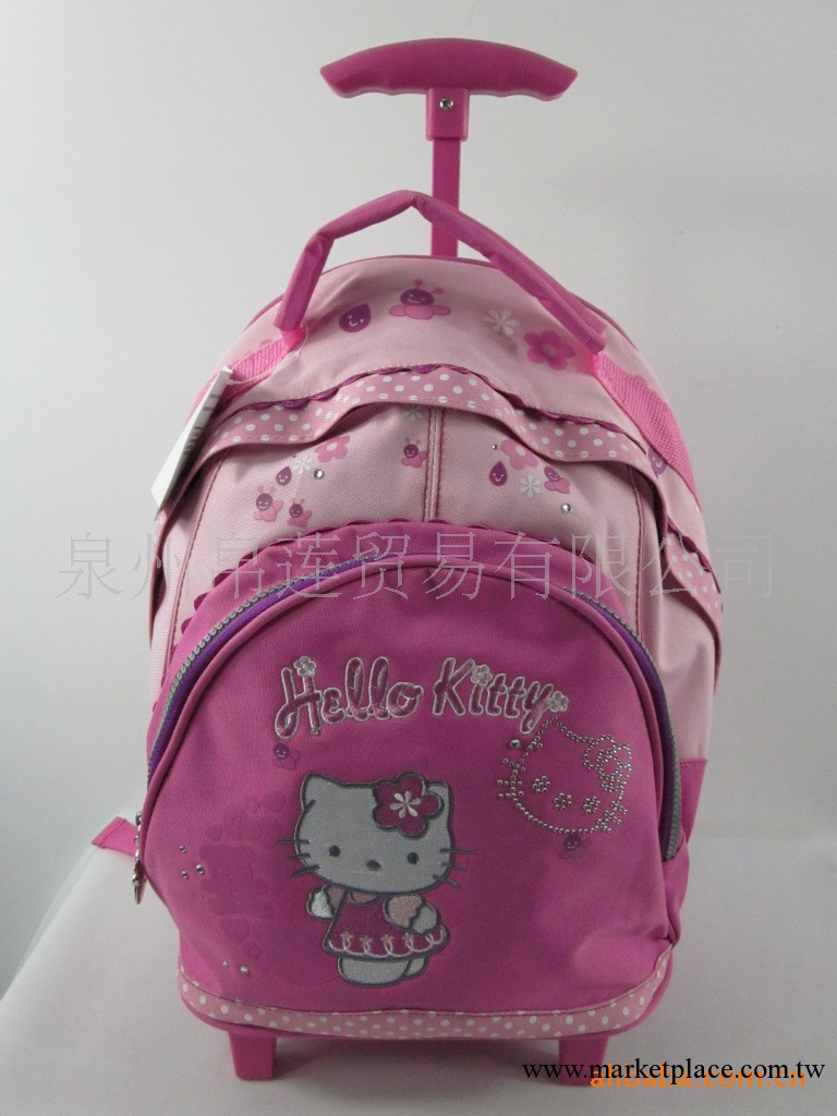 批發 bi-lotus 小學生拉桿包 拉軸式 粉紅色hello kitty 兩用包包工廠,批發,進口,代購