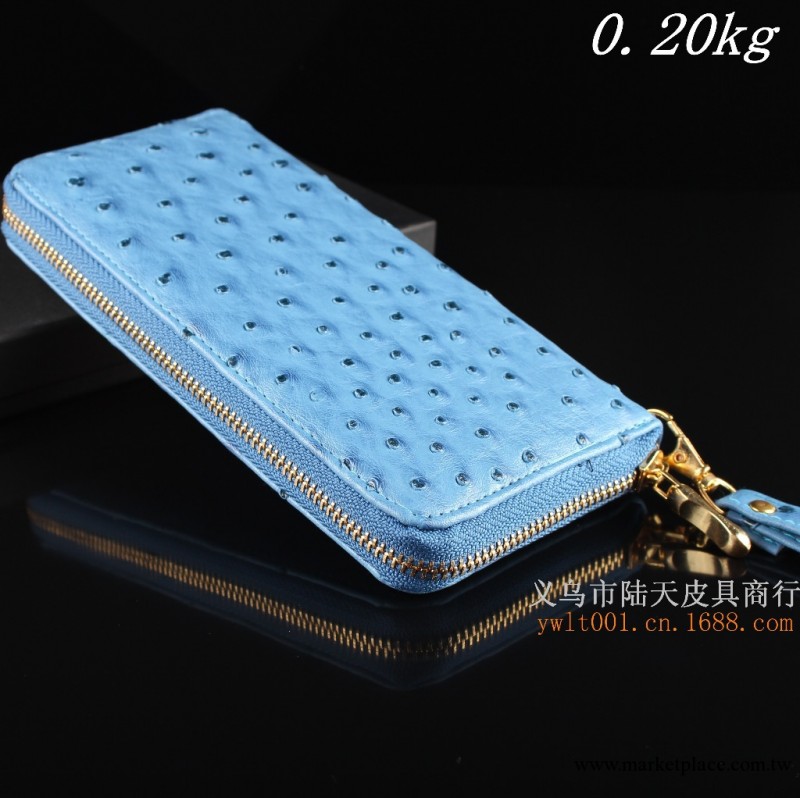 廠傢新款銅單拉錢包批發 2013熱銷鴕鳥紋錢包 0.20kg仿真皮女包工廠,批發,進口,代購