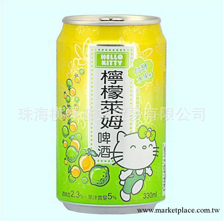 臺灣 Hello kitty檸檬萊姆味啤酒330ml*24瓶/箱 批發批發・進口・工廠・代買・代購