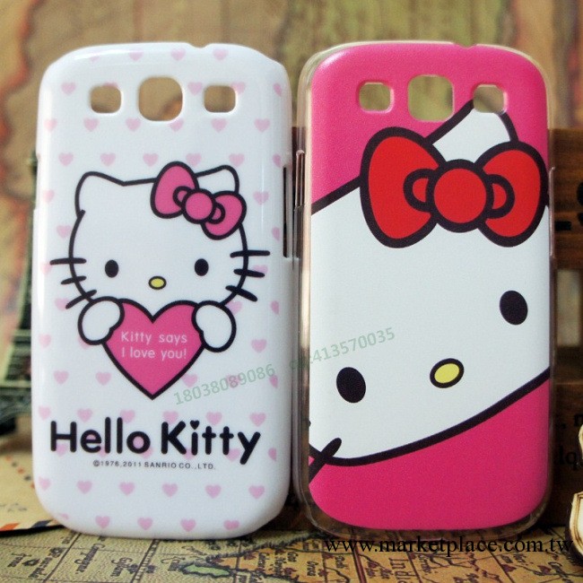 三星GTI9300手機殼 9308 卡通hello kitty 磨砂保護外殼工廠,批發,進口,代購