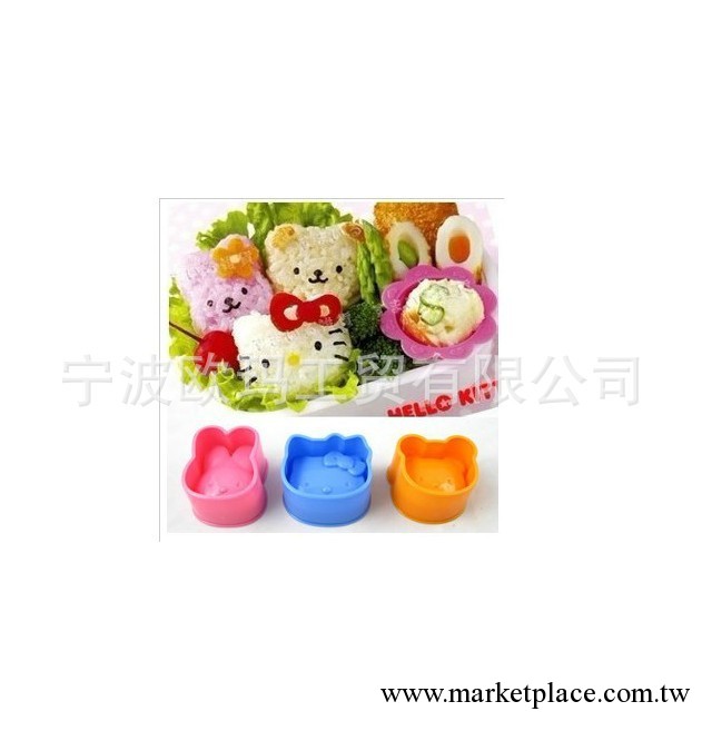 DIY卡通飯團模具 hello kitty貓兔熊紫菜包飯壽司模具工廠,批發,進口,代購