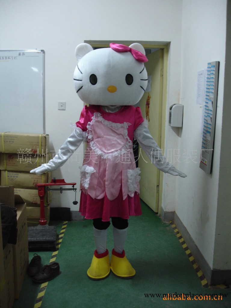 動漫影視卡通人偶服情侶KT貓卡通服裝婚禮hello kitty人偶服裝批發・進口・工廠・代買・代購