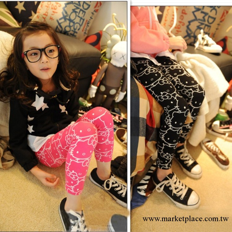 2013超萌秋款hello Kitty內搭褲 女童內搭褲 奧戴爾全棉內搭褲工廠,批發,進口,代購