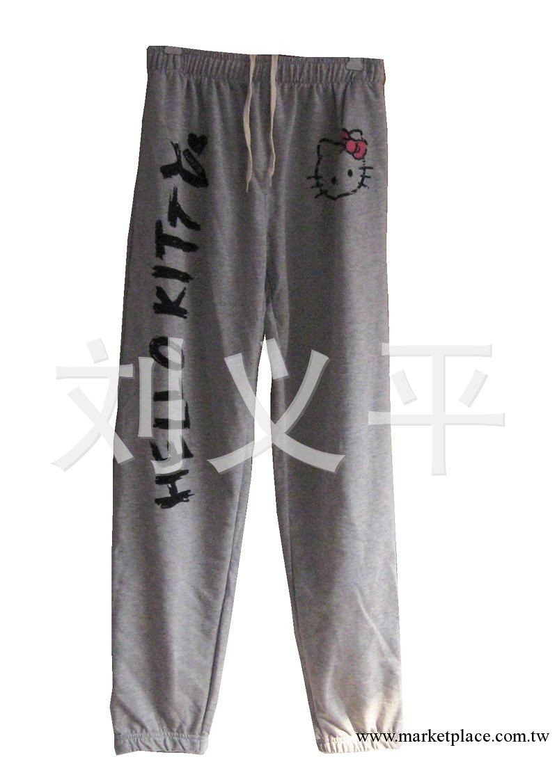 2013外貿Hello Kitty圖案 日本原單 女 休閒褲長褲 運動褲 衛褲工廠,批發,進口,代購