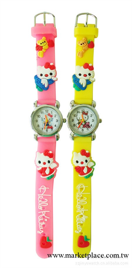 廠傢供應手錶工廠糖果色橡膠 hello kitty兒童手錶禮品表批發・進口・工廠・代買・代購