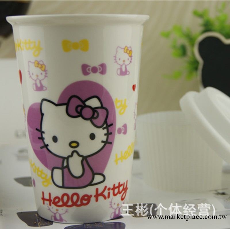 hello kitty杯子 kitty杯 kitty陶瓷 學生杯 KITTY貓圖案星工廠,批發,進口,代購
