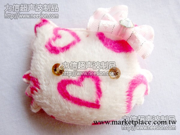 提供優質韓版飾品hello KITTY超音波壓花加工工廠,批發,進口,代購