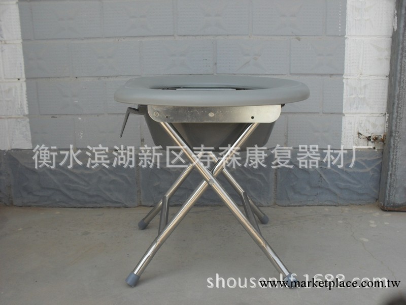 c-09全不銹鋼坐便椅 洗澡椅 可折疊帶便盆工廠,批發,進口,代購