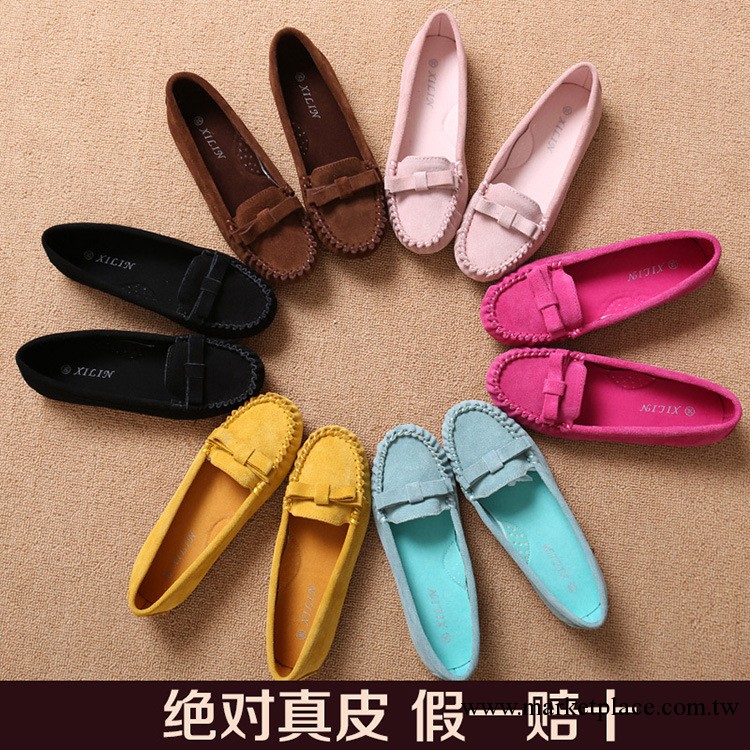 2013新款 唐卡磨砂真皮大碼平跟單鞋媽媽鞋護士鞋豆豆女鞋工廠,批發,進口,代購