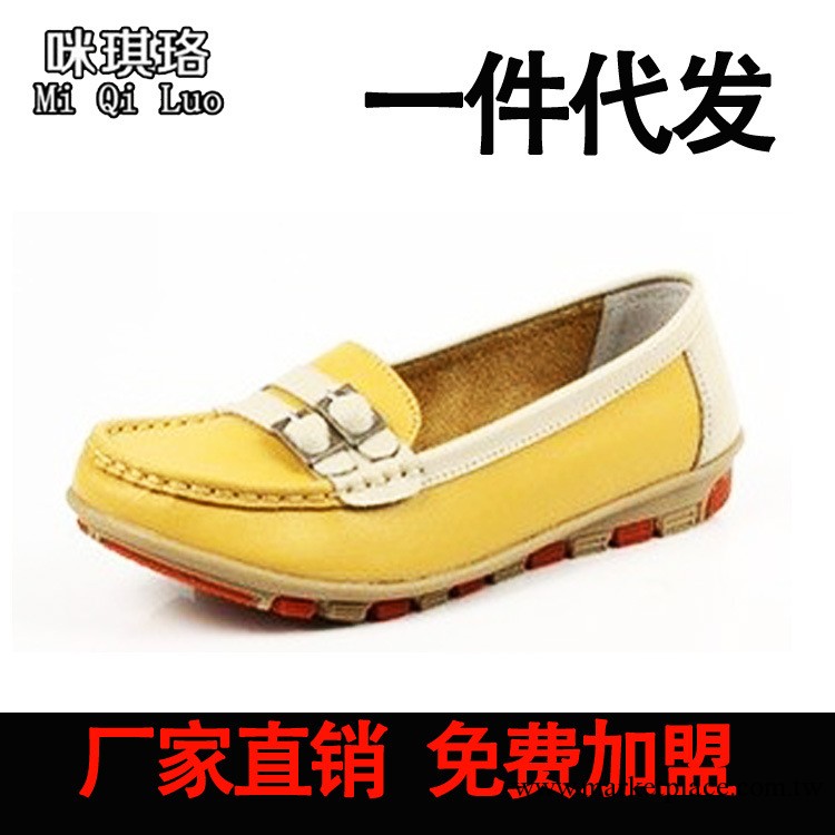 2012韓版真皮雙扣單鞋休閒時尚平底單鞋超熱賣工作鞋媽媽鞋護士鞋工廠,批發,進口,代購