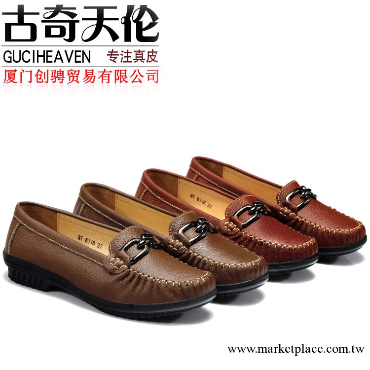 正品古奇天倫 秋季新品平跟搭扣 女單鞋 真皮護士鞋 復古時尚女鞋工廠,批發,進口,代購