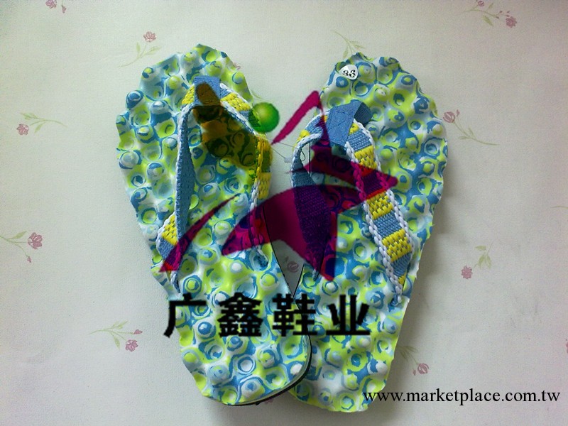 EVA迷彩女款情侶按摩粒人字拖鞋沙灘鞋工廠,批發,進口,代購