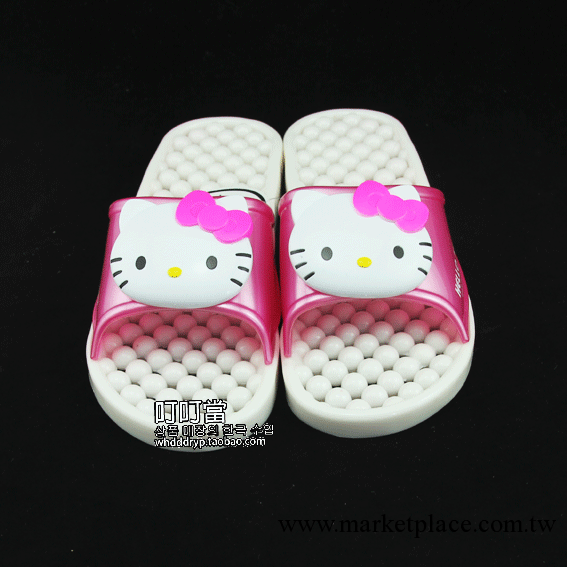 韓國進口正品HelloKitty成人女式拖鞋 防滑浴室按摩拖鞋 珠珠拖鞋工廠,批發,進口,代購