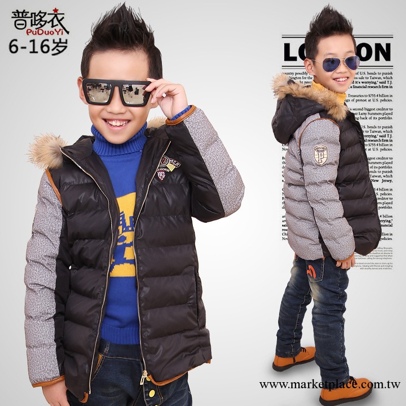 童裝2013冬裝新款潮 男童羽絨棉棉服兒童棉衣中大童棉襖保暖wt58工廠,批發,進口,代購
