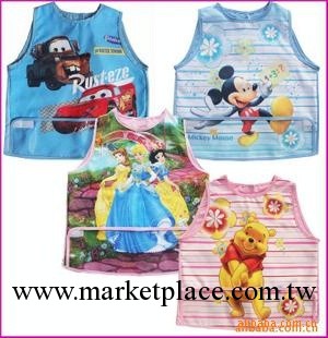 【兒童用品】DISNEY迪斯尼無袖/飯衣/畫畫衣/圍兜/防水工廠,批發,進口,代購