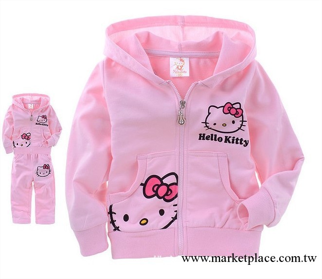 可愛韓版女童童套裝hello kitty套裝兩件套純棉套裝童裝廠批發工廠,批發,進口,代購