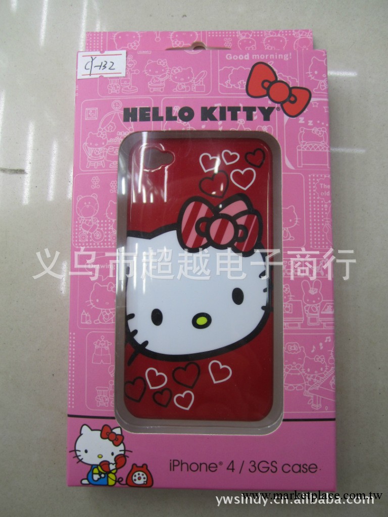 手機外殼 iphone4 4S Hello kitty手機殼 kitty 殼iphone4S外殼工廠,批發,進口,代購