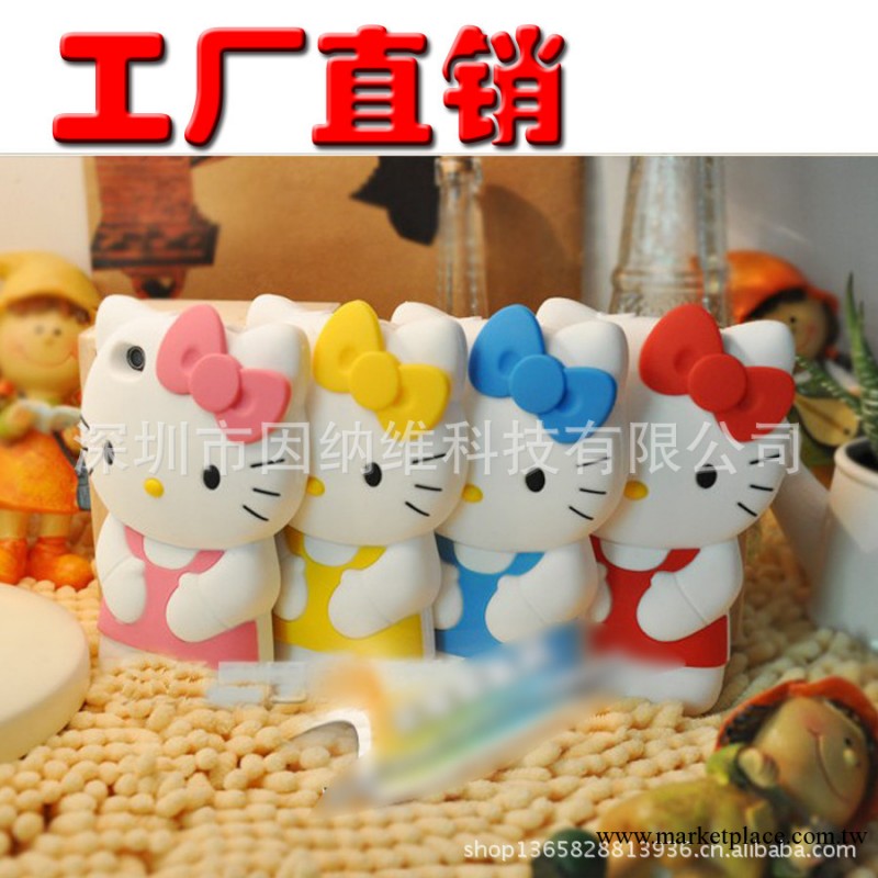 廠傢直銷 立體hello kitty iphone5矽膠套 蘋果5S手機殼 A0456工廠,批發,進口,代購