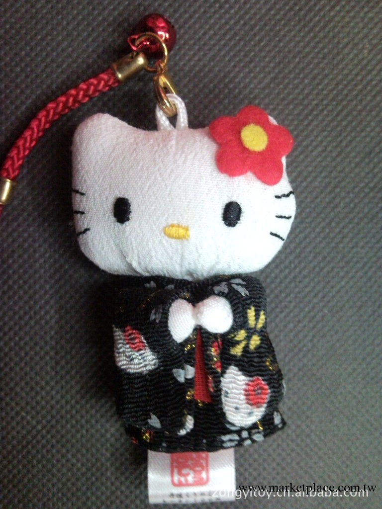 外貿正品 出口日本 HELLO KITTY 手機掛件 KT包包掛件 黑色款工廠,批發,進口,代購