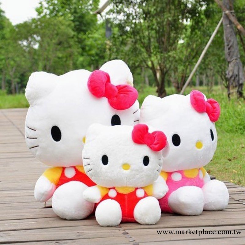 批發 蝴蝶結hello kitty公仔 填充毛絨玩具公仔禮品45厘米 招代理工廠,批發,進口,代購