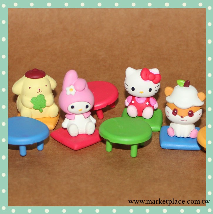 日單 散貨 hello kitty 帶標  佈丁狗 麥樂迪場景擺件工廠,批發,進口,代購