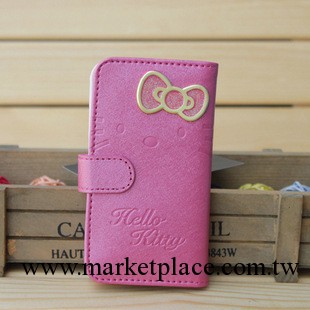 hello kitty iphone5皮套 iP5側翻 蘋果5手機殼女iphone5手機工廠,批發,進口,代購