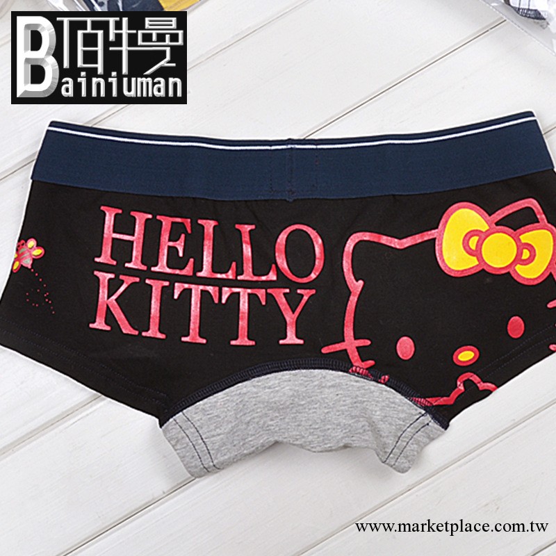 可愛圖案 HELLO KITTY 男士平角褲 內褲14371工廠,批發,進口,代購