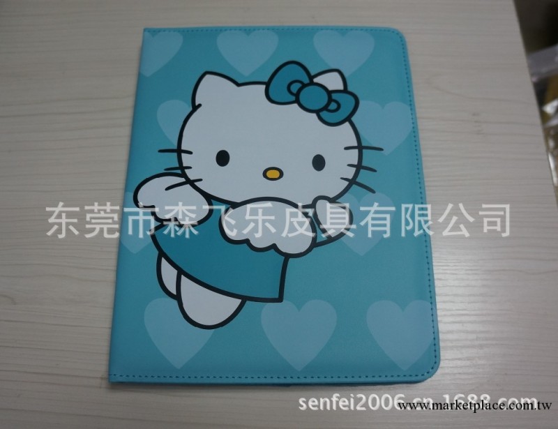 new ipad Hello kitty  ipad3卡通保護皮套  三檔位新款平板皮套工廠,批發,進口,代購